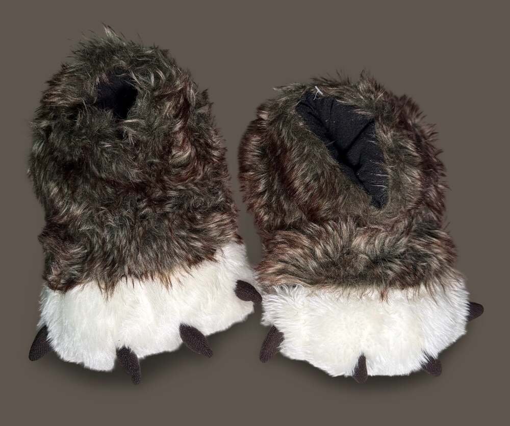 Great Wolf Lodge Slip Paws Wolf Paws Slippers Kids Size 13-2